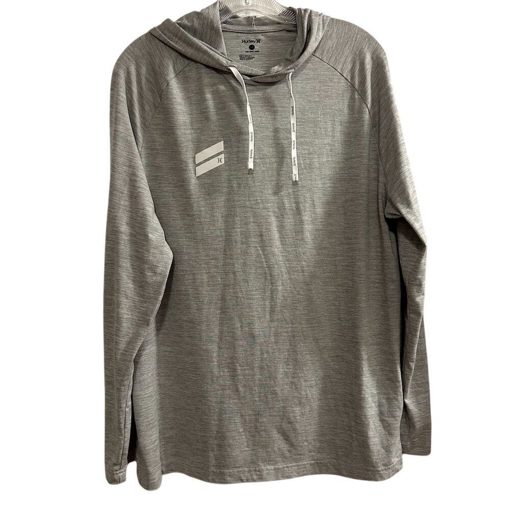Hurley Men's Gray Long Sleeve Performance Hoodie Size L Casual